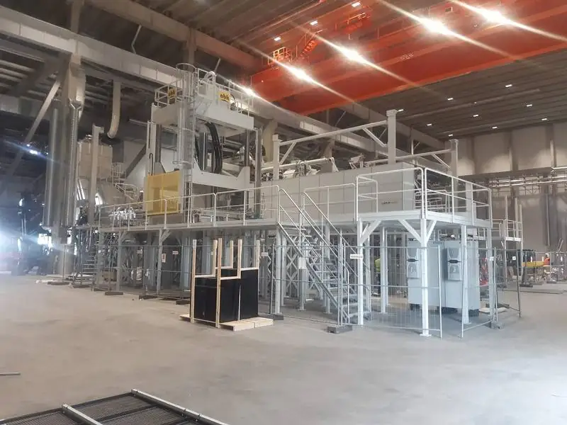 Entresolplattform installerad hos Bühler